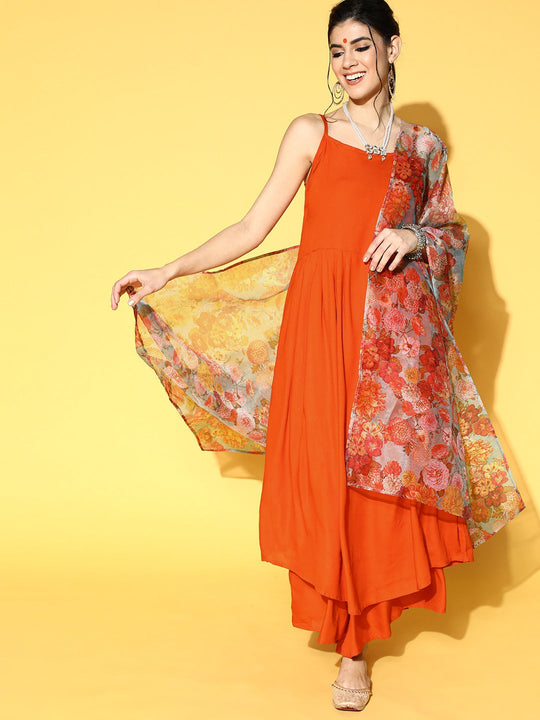 Maroon Ajrakh Tiered Dress - Byhand I Indian Ethnic Wear Online I  Sustainable Fashion I Handmade Clothes